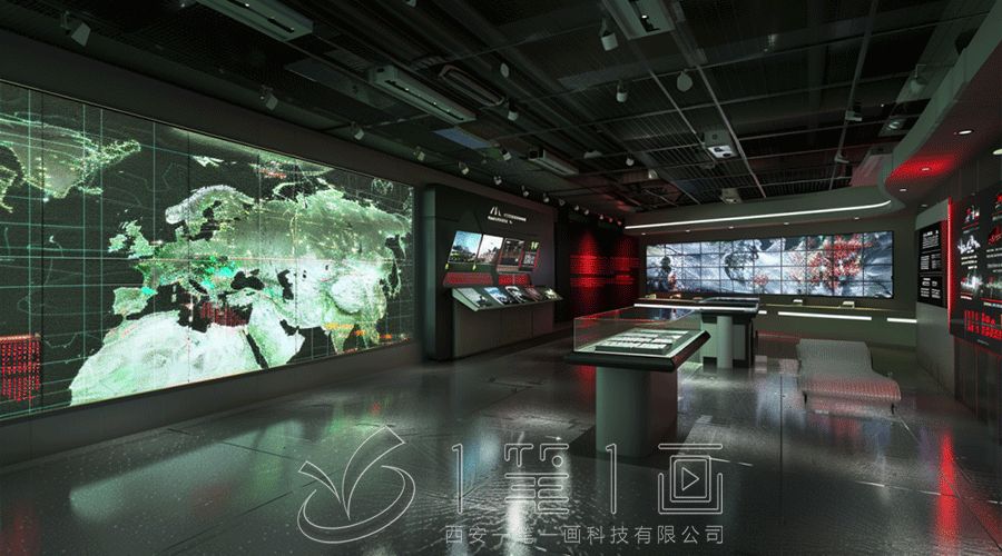 軍史館平面圖設計,多媒體互動展館,數(shù)字化智慧展廳