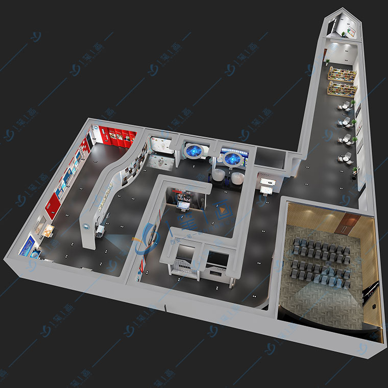 新能源展廳設(shè)計(jì)效果圖，環(huán)境保護(hù)展館設(shè)計(jì)平面圖